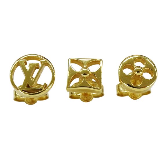 LOUIS VUITTON Gold Earrings - Picture 1 of 7